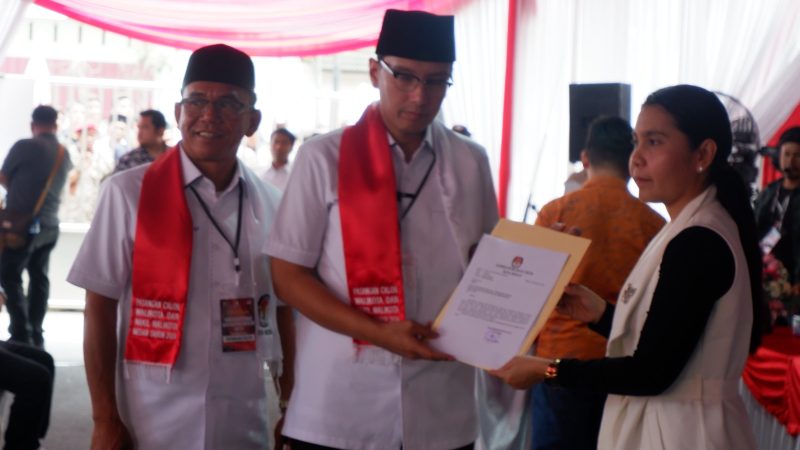 Resmi, Pasangan Calon Walikota Rico – Zakiyuddin Mendaftar di KPU Kota Medan