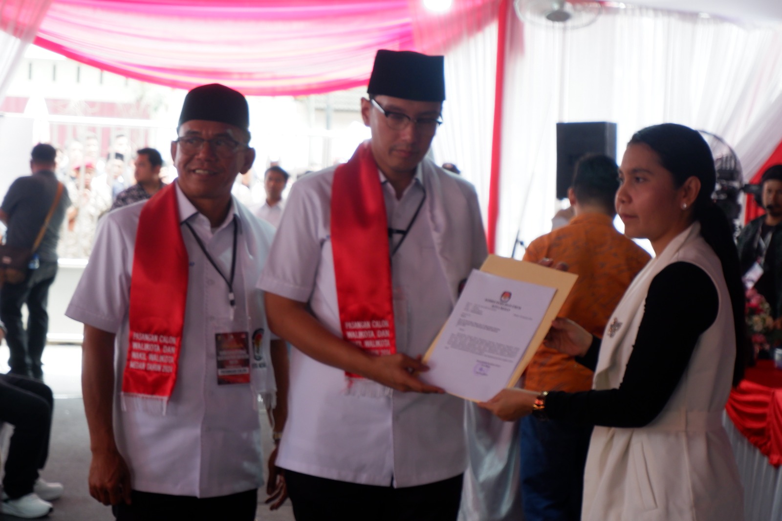 Resmi, Pasangan Calon Walikota Rico – Zakiyuddin Mendaftar di KPU Kota Medan