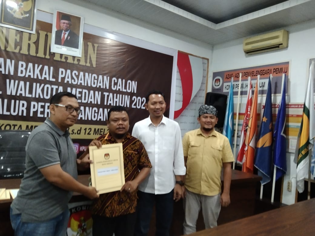 Tiga Paslon Wali Kota dan Wakil Wali Kota Dinyatakan Penuhi Syarat Oleh KPU Medan
