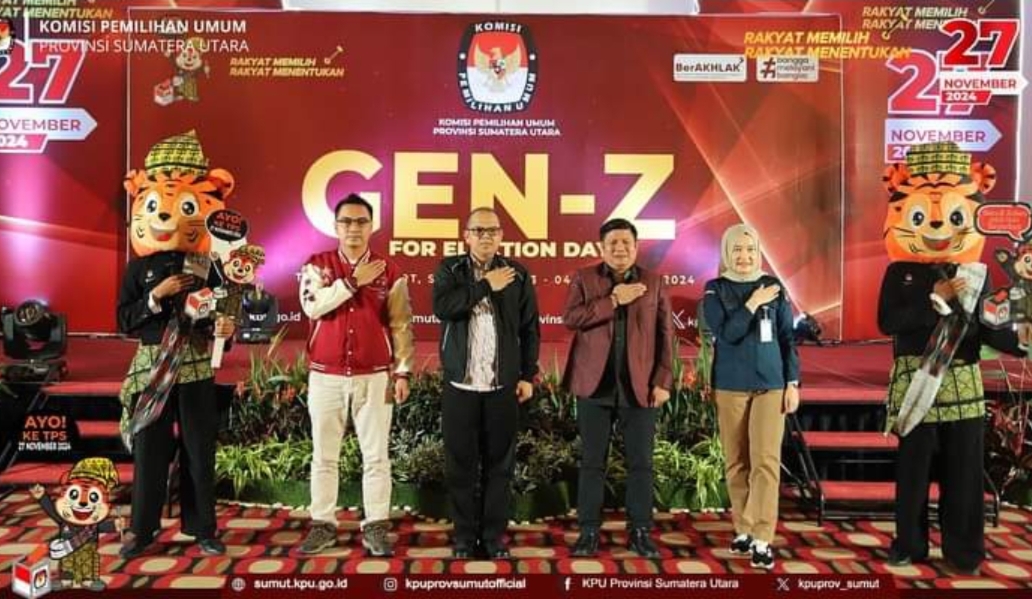 Kegiatan Sosdiklih Gen Z Resmi Dibuka KPU Sumut