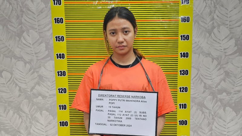 Polda Sumut Tangkap Wanita Muda Bawa Ratusan Butir Ekstasi