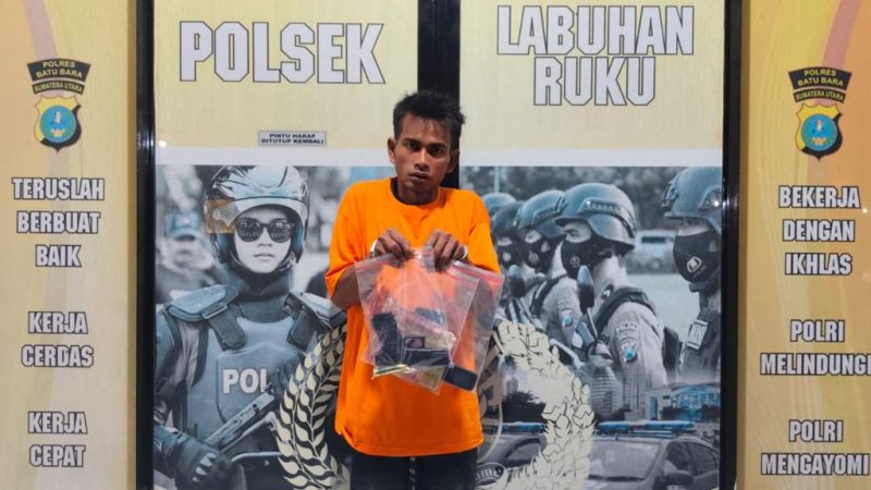 Pelaku Pencurian dengan Kekerasan di Batu Bara Berhasil Ditangkap, Polisi Temukan Senjata Api Tiruan