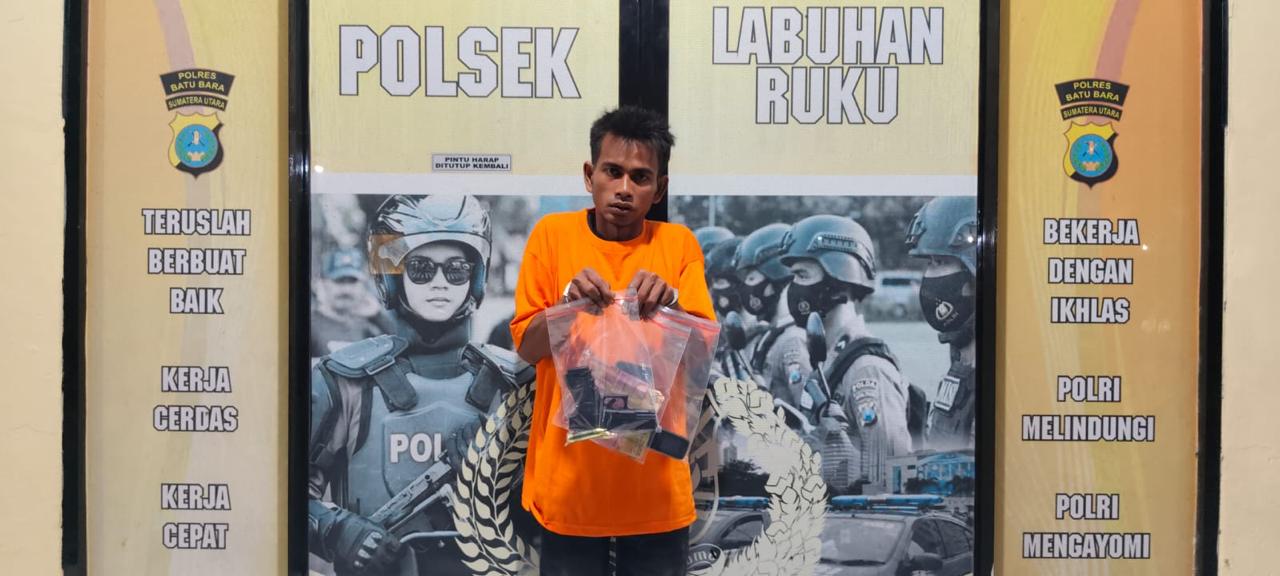 Pelaku Pencurian dengan Kekerasan di Batu Bara Berhasil Ditangkap, Polisi Temukan Senjata Api Tiruan