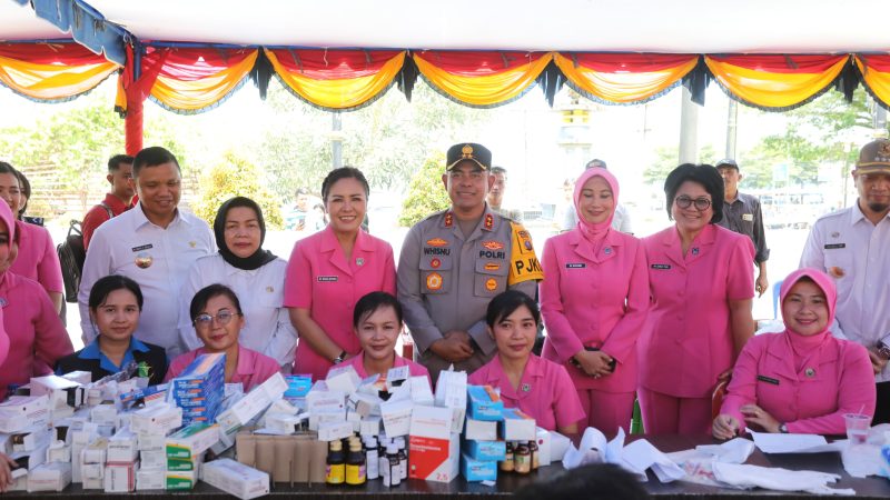 Polda Sumut Gelar Bakti Sosial dan Kesehatan Menjelang Pilkada 2024 di Nias