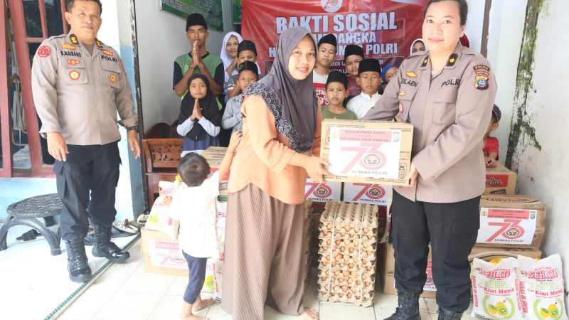Bakti Sosial Polda Sumut Rayakan HUT Humas Polri ke-73, Perkuat Hubungan dengan Masyarakat