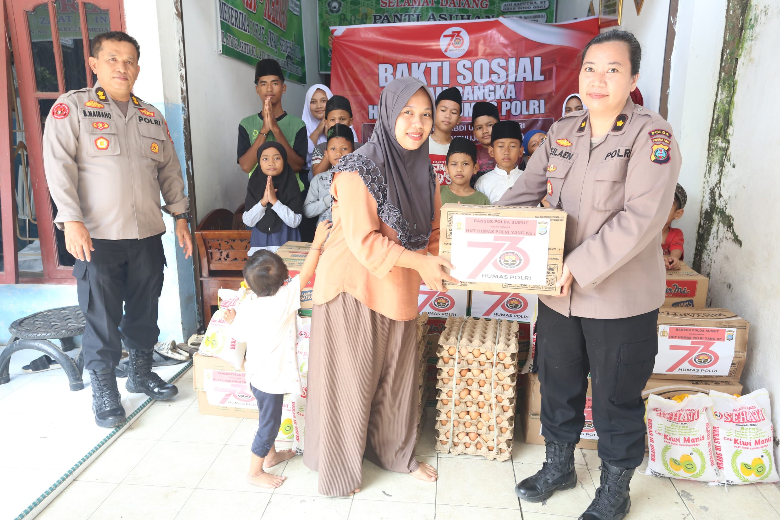 Bakti Sosial Polda Sumut Rayakan HUT Humas Polri ke-73, Perkuat Hubungan dengan Masyarakat