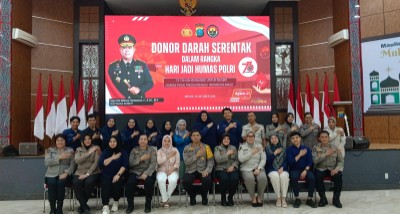 Polda Sumut Gelar Donor Darah Dalam Rangka HUT Humas Polri ke-73