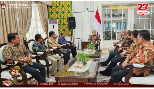 KPU Provinsi Sumut Audensi Tentang Pilgub Dengan Pemprovsu