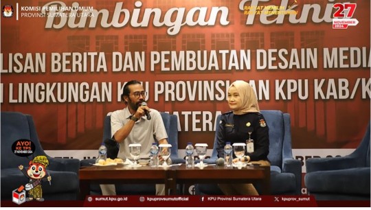 KPU Sumut Menggelar Kegiatan Bimtek Penulisan Berita dan Desain Medsos