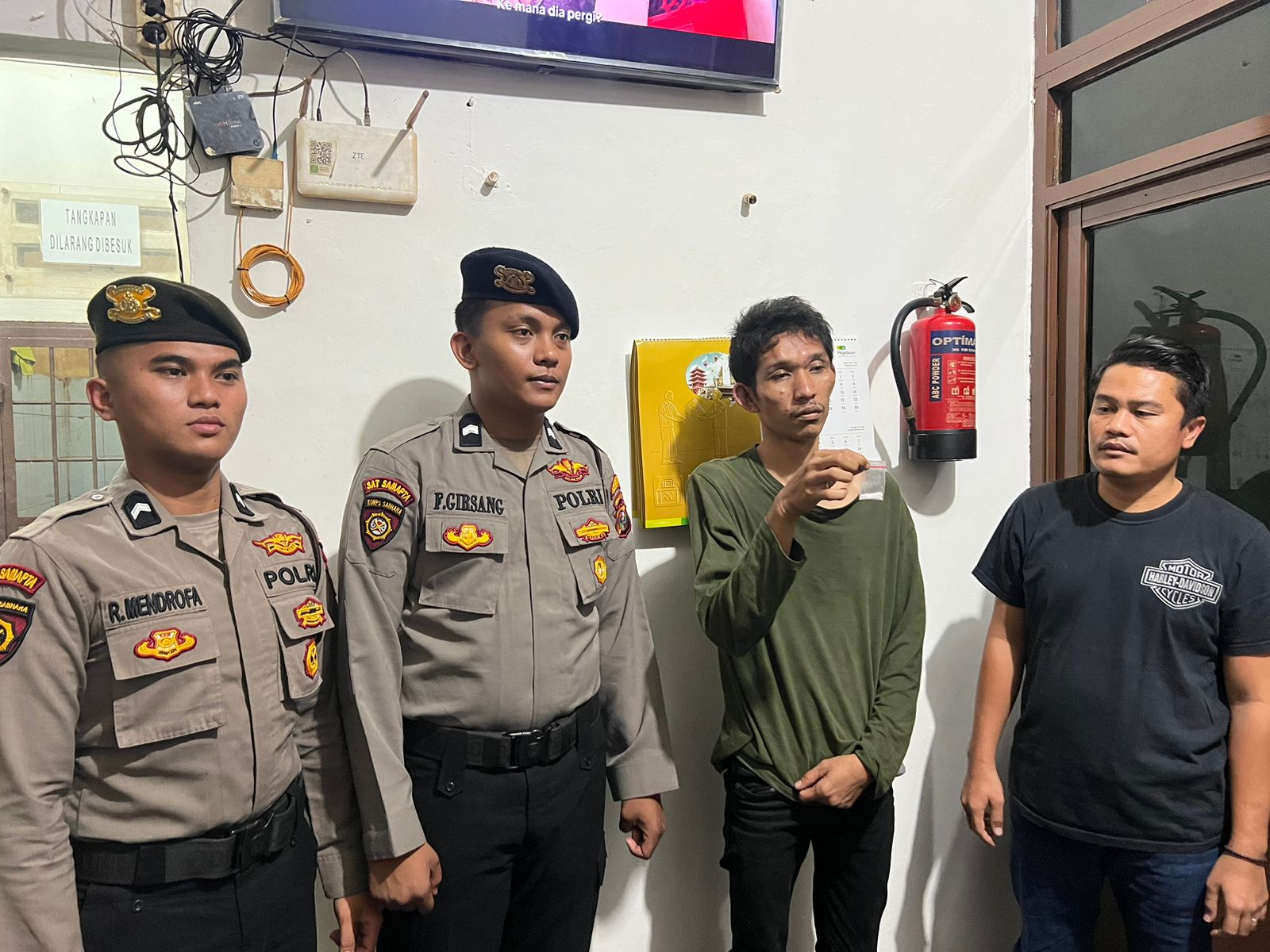 Resfonsif, Polisi Tangkap Bandar Narkoba Saat Patroli