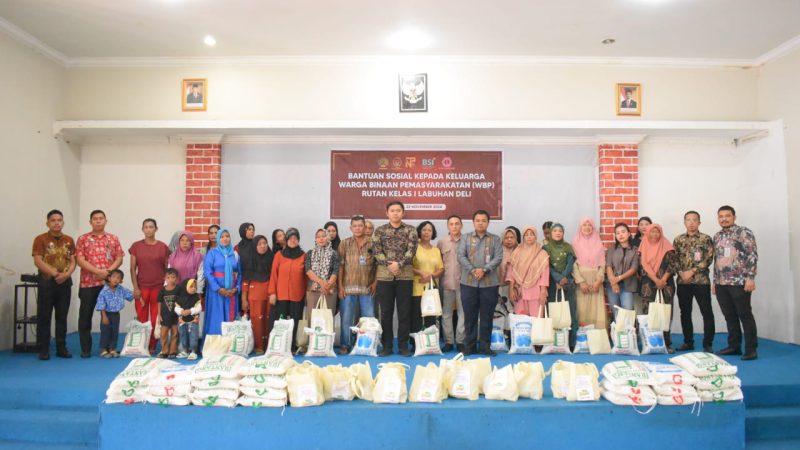 Rutan Labuhan Deli Gerak Cepat Salurkan Bantuan Sosial Kepada Keluarga Warga Binaan