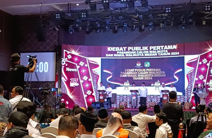 KPU Kota Medan Gelar Debat Pertama Calon Walikota dan Wakil Walikota di Hotel Four Points