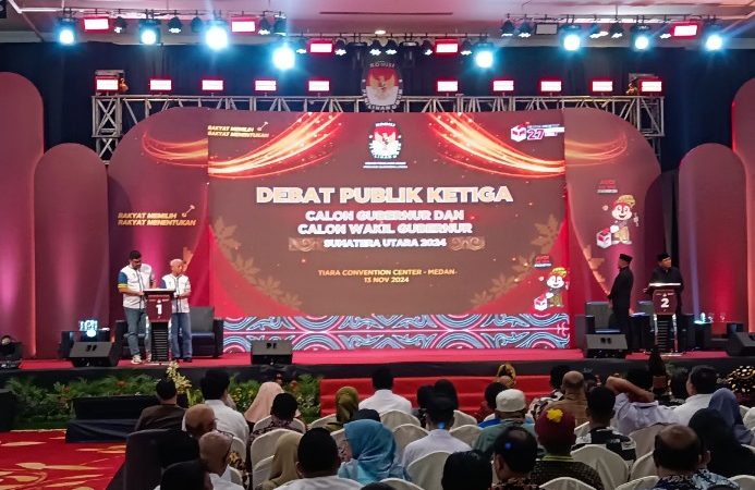 KPU Sumut Gelar Debat Terakhir Pilgubsu di Hotel Tiara Convention Hall