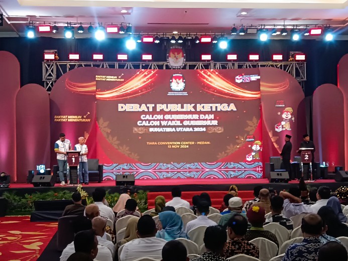 KPU Sumut Gelar Debat Terakhir Pilgubsu di Hotel Tiara Convention Hall