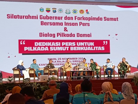 Pj Gubernur Sumut Silaturahmi Dengan Insan Pers, Dialog Pilkada Damai Diharapkan Wujudkan Pemilu Berkualitas