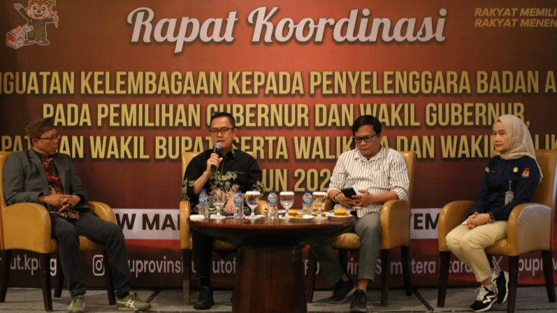 KPU Sumut Gelar Rakor Penguatan Kelembagaan Kepada Penyelenggara Badan Adhoc