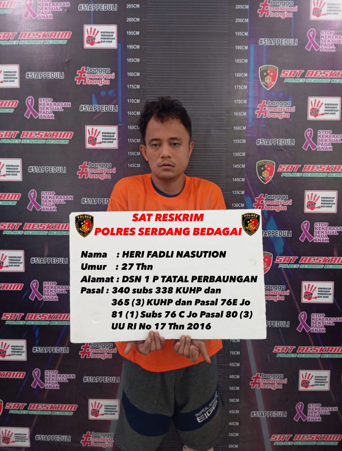Kasus Mayat dalam Goni: Pelaku Pembunuhan Pelajar di Sergai ditangkap Setelah Aksi Perlawanan