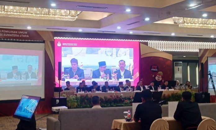 KPU Sumut Gelar Rapat Pleno Rekapitulasi Penghitungan Suara Pilkada Gubsu 2024