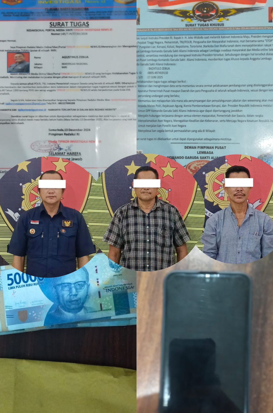 Polres Padang Lawas Tangkap Tiga Oknum LSM Dalam Kasus Pemerasan