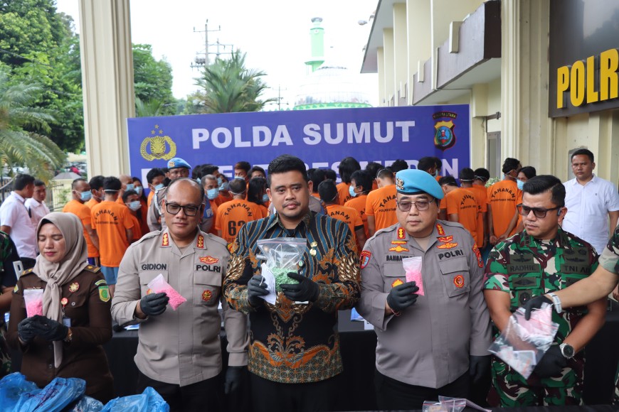 Sinergi TNI-Polri, Gerebek Dua Sarang Narkoba di Medan