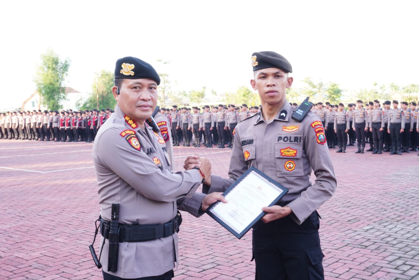 Aksi Heroik Personel Samapta Polda Sumut Bekuk Genk Motor Diganjar Penghargaan