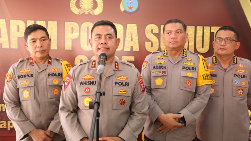 Kapolda Sumut Tekankan Kedekatan Polisi dengan Masyarakat dan Pemberantasan Kejahatan dalam Rapim 2025
