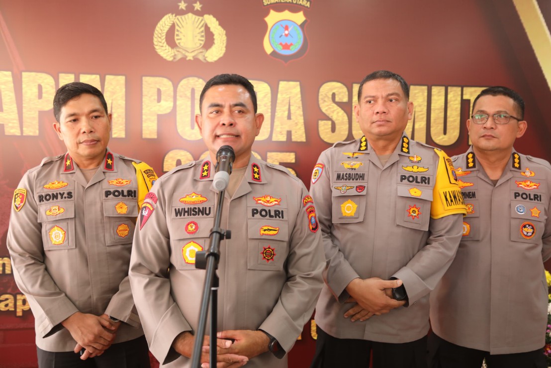 Kapolda Sumut Tekankan Kedekatan Polisi dengan Masyarakat dan Pemberantasan Kejahatan dalam Rapim 2025
