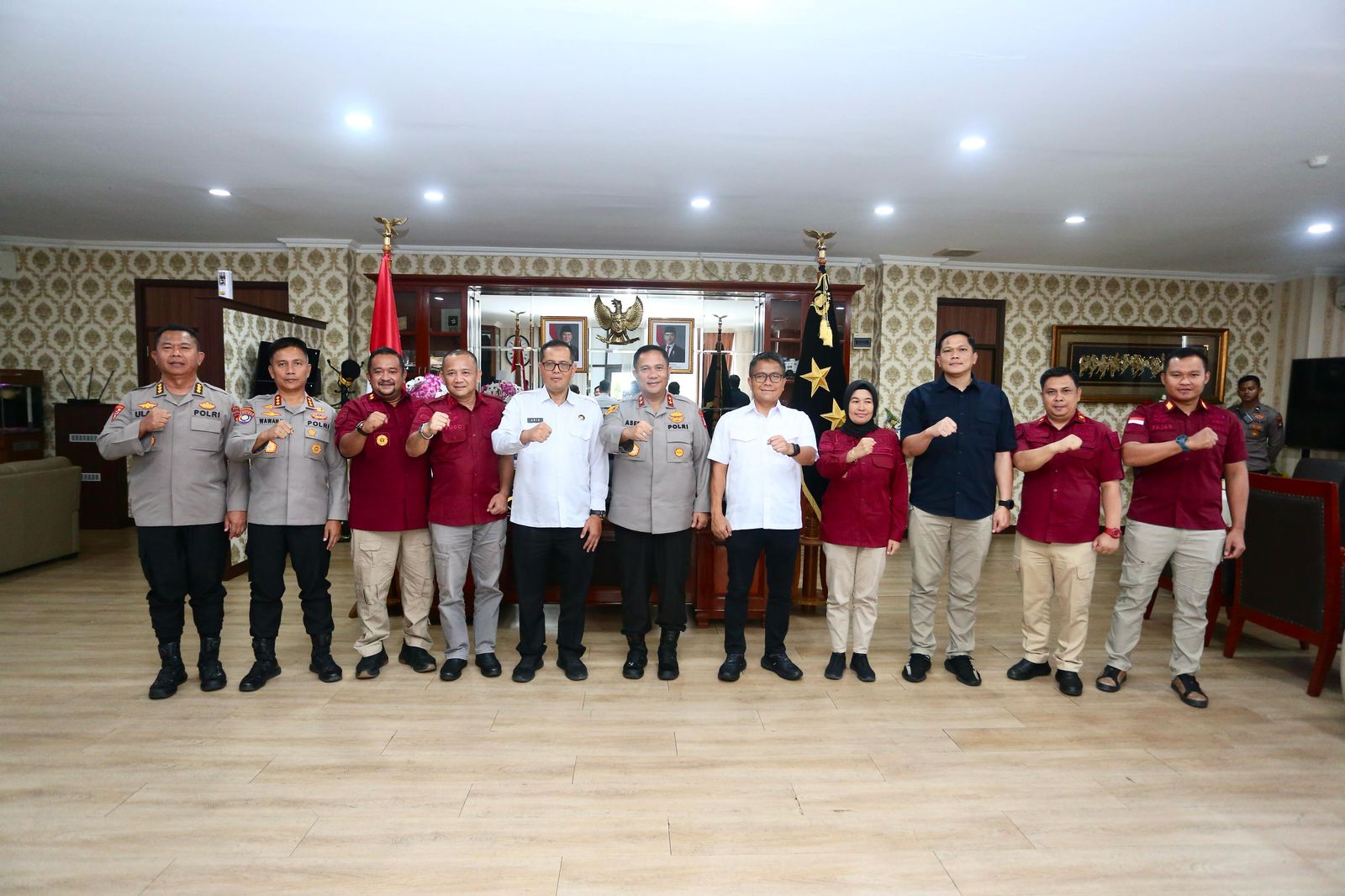 Dampingi Kakanwil Ditjenpas Kepri, Karutan Batam dan Ka.UPT se-Kota Batam Melakukan Audiensi Bersama Kapolda Kepri