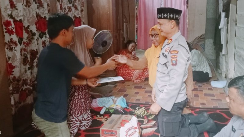 Kapolres Labusel Bantu Balita Penderita Jantung Bocor dan Infeksi Paru