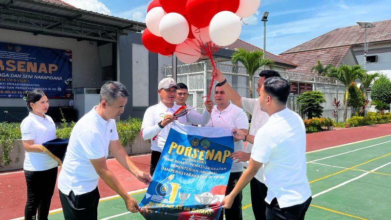 Semarak HBP ke-61, Rutan Batam Menggelar Upacara Pembukaan PORSENAP 2025