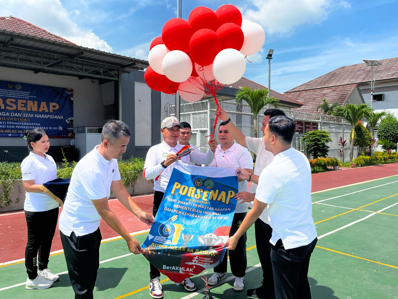 Semarak HBP ke-61, Rutan Batam Menggelar Upacara Pembukaan PORSENAP 2025