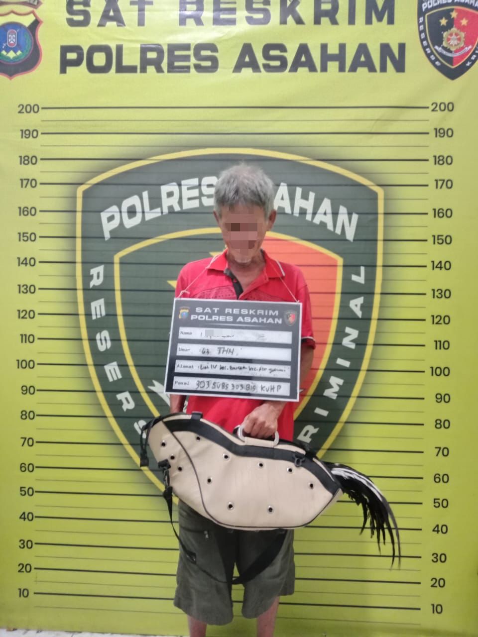 Polres Asahan Gerebek Arena Sabung Ayam, Delapan Pria Diamankan