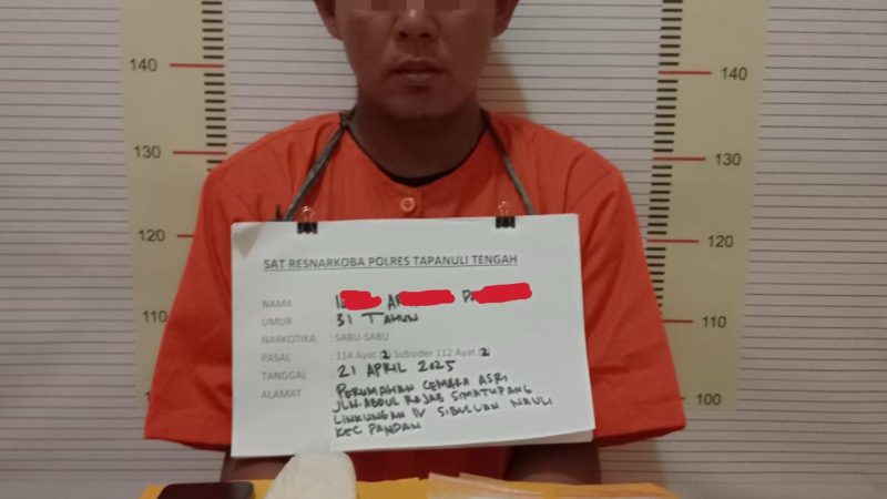 Polisi Ringkus Pengedar Narkoba di Tapteng, Ungkap Jaringan Sibolga-Tapanuli Tengah
