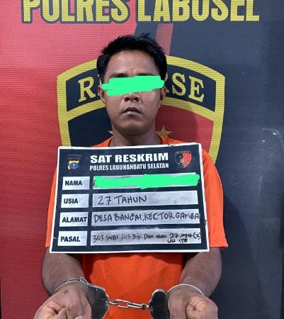 Mendukung Asta Cita Presiden, Polres Labusel Ungkap Kasus Judi Online