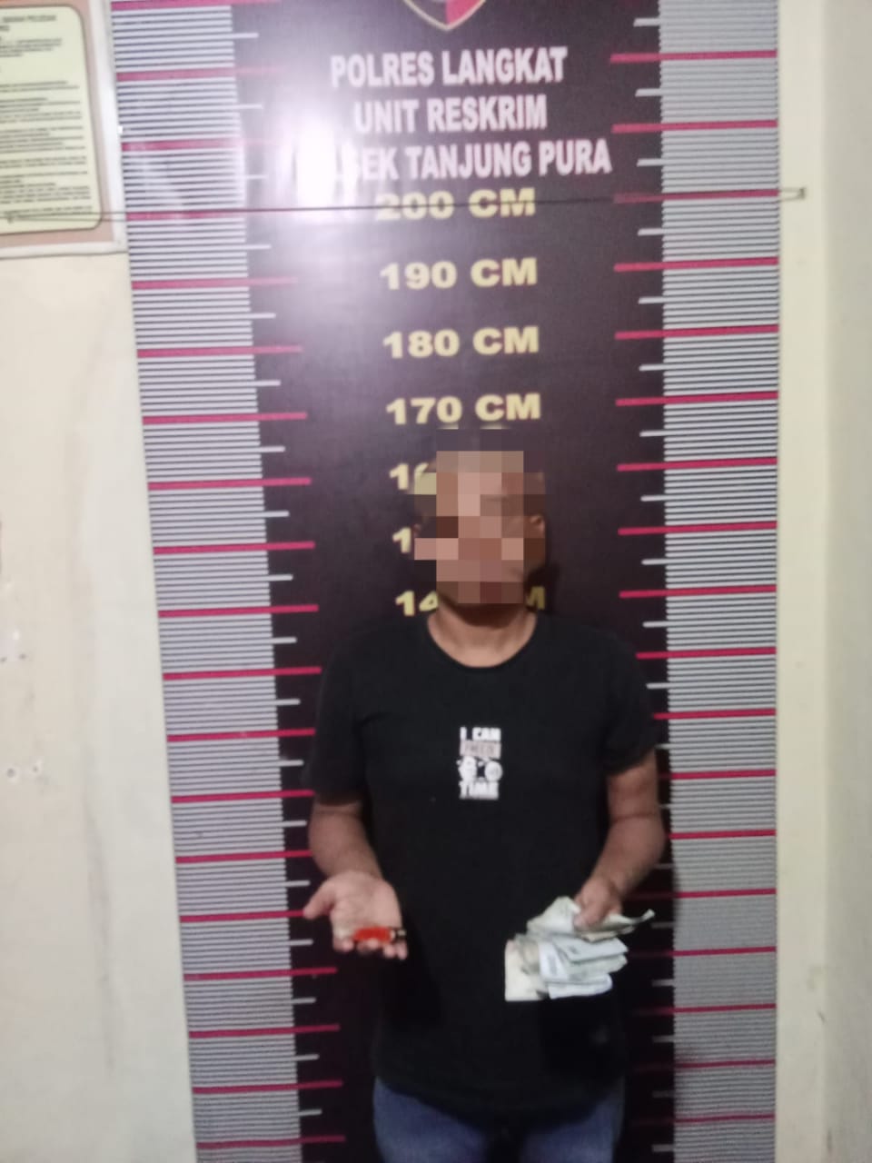 Kapolsek Tanjungpura Respon cepat Amankan satu Pelaku Pungli ke Supir Truk