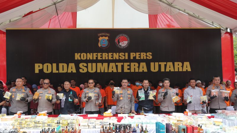 Polda Sumut Berantas Narkoba, 2.373 Kasus Terungkap Sejak Awal 2025