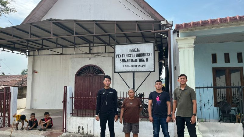Dit Intelkam Polda Sumut Gelar Bakti Religi di Gereja