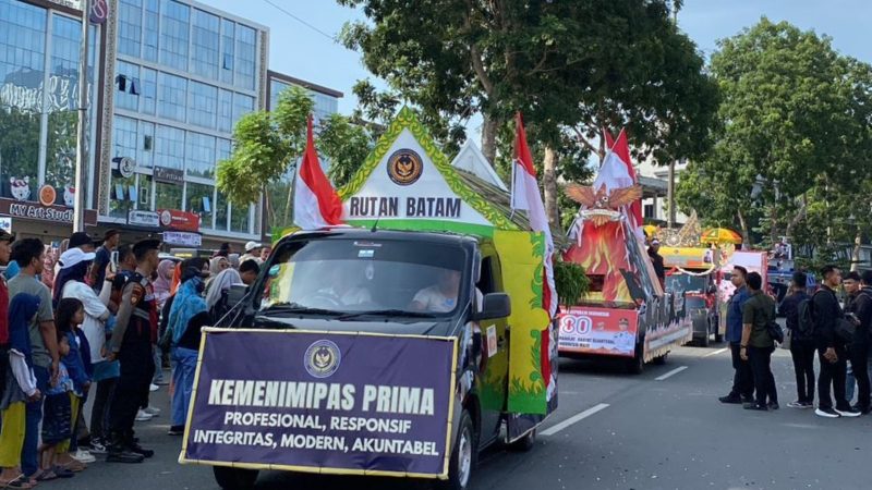 Rutan Batam Ikuti Pawai Pembangunan Tingkat Kota Batam