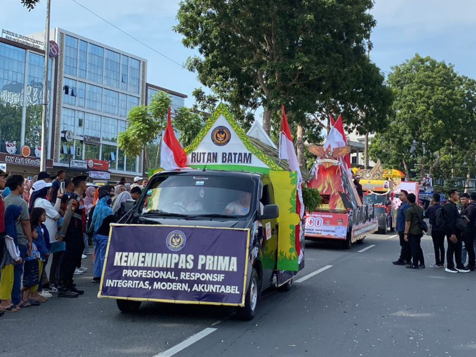 Rutan Batam Ikuti Pawai Pembangunan Tingkat Kota Batam