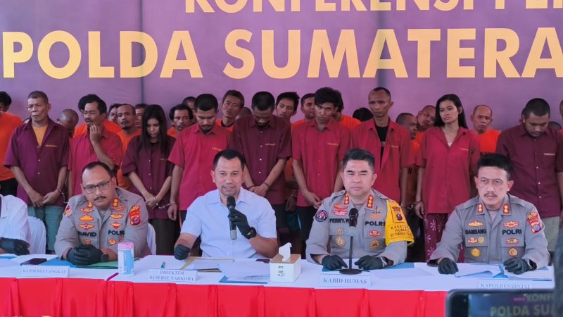 Perangi Narkoba di Sumut: 429 Kasus Terungkap, Ratusan Tersangka Dibekuk Polda Sumut 