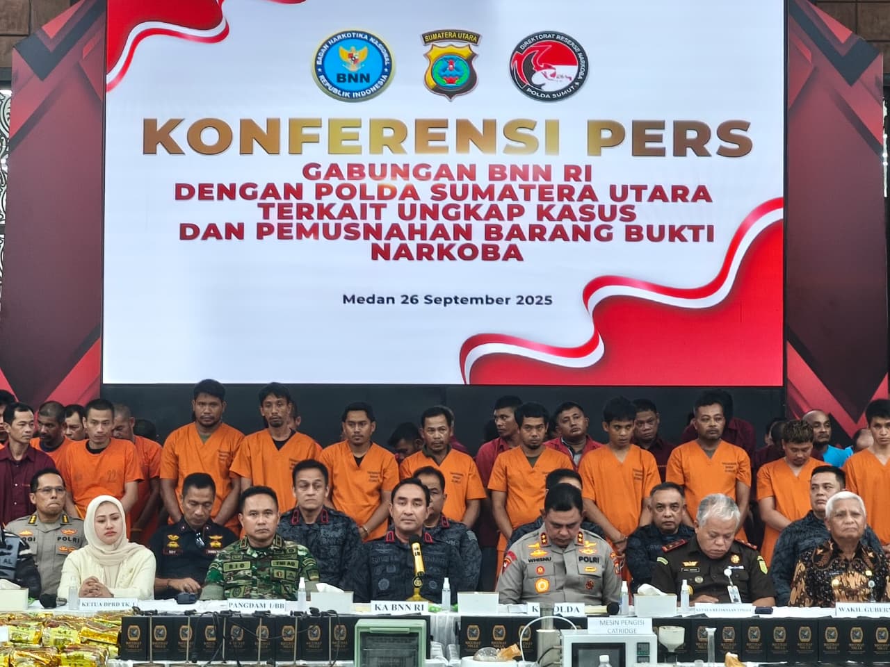 Sinergi BNN RI dan Polda Sumut Ungkap 1,7 Ton Narkotika, Tegaskan Perang Melawan Narkoba