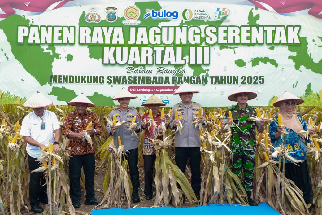 Panen Raya Jagung Kuartal III: Polda Sumut Komitmen Wujudkan Swasembada Pangan