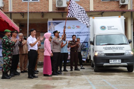 Polres Nias Resmikan Operasional Program Makan Bergizi Gratis (MBG)