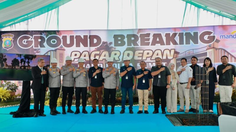 Wujudkan Lingkungan Aman dan Tertata, Kapolda Sumut Resmikan Pembangunan Pagar Depan Mapolda