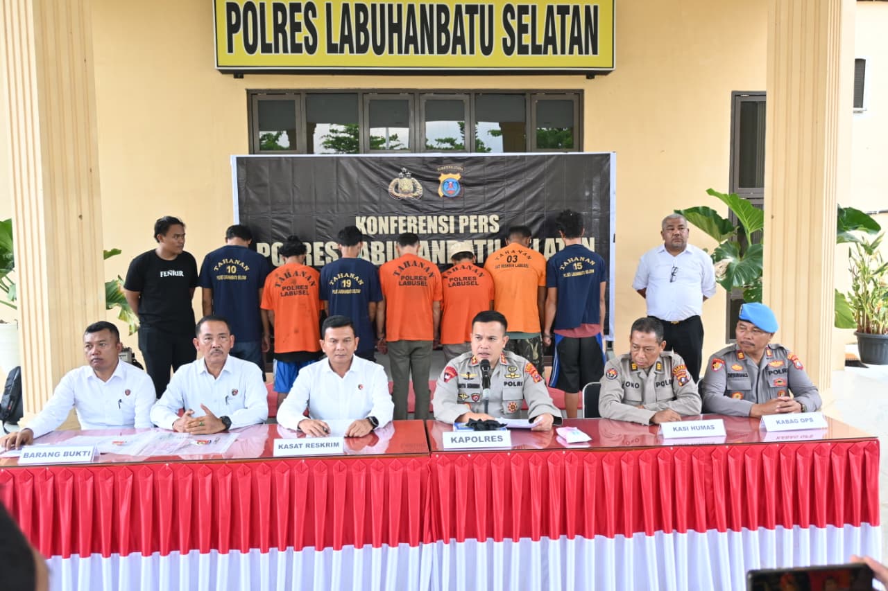 Polres Labusel Tangkap 8 Pelaku Curanmor, Sita 15 Motor