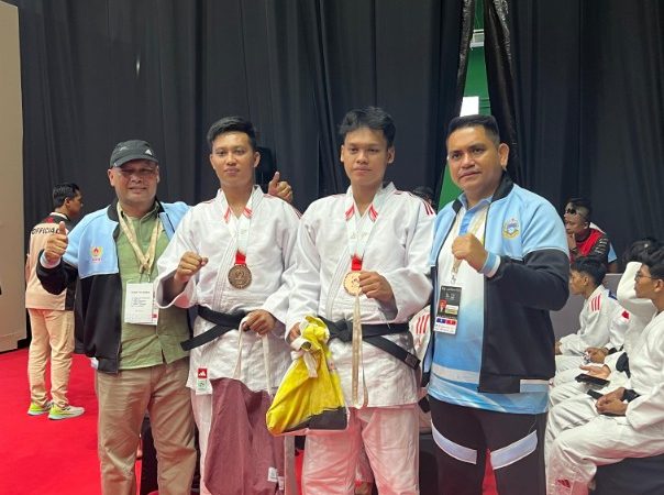 Personel Satbrimob Polda Sumut Raih Medali Perunggu di PON Cabang Beladiri Judo