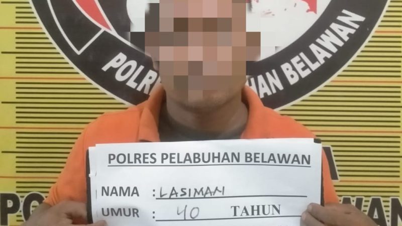 Sat Narkoba Polres Pelabuhan Belawan Tangkap Pengedar Shabu di Pasar 4 Marelan