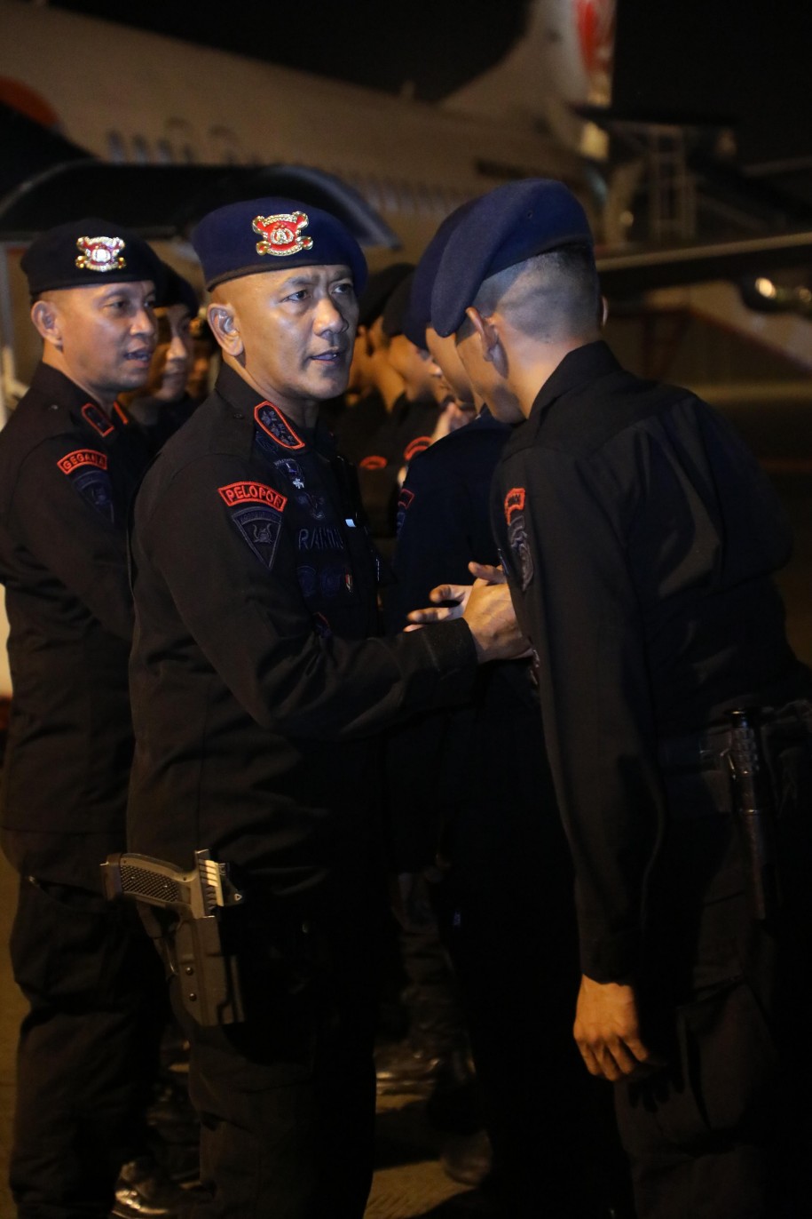 Brimob Sumut Siap Berangkat! Dansat Brimob Pimpin Pengecekan Kesiapan dan Doa Bersama Personel BKO PMJ