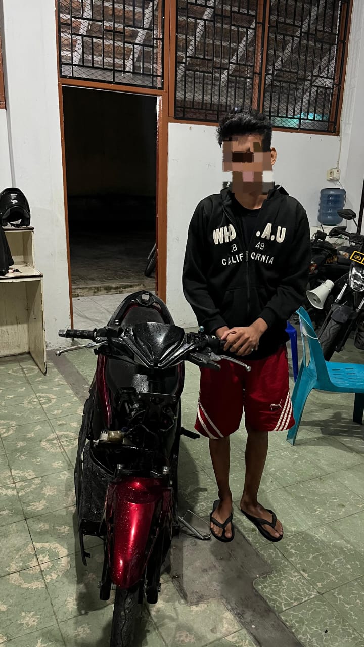 Ciptakan Situasi Kamtibmas Yang Kondusif,Polres Pematangsiantar Amankan Dua Sepedamotor Hendak Balap Liar