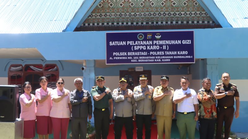 Polres Tanah Karo Resmikan Gedung dan Launching SPPG KARO-II di Polsek Berastagi